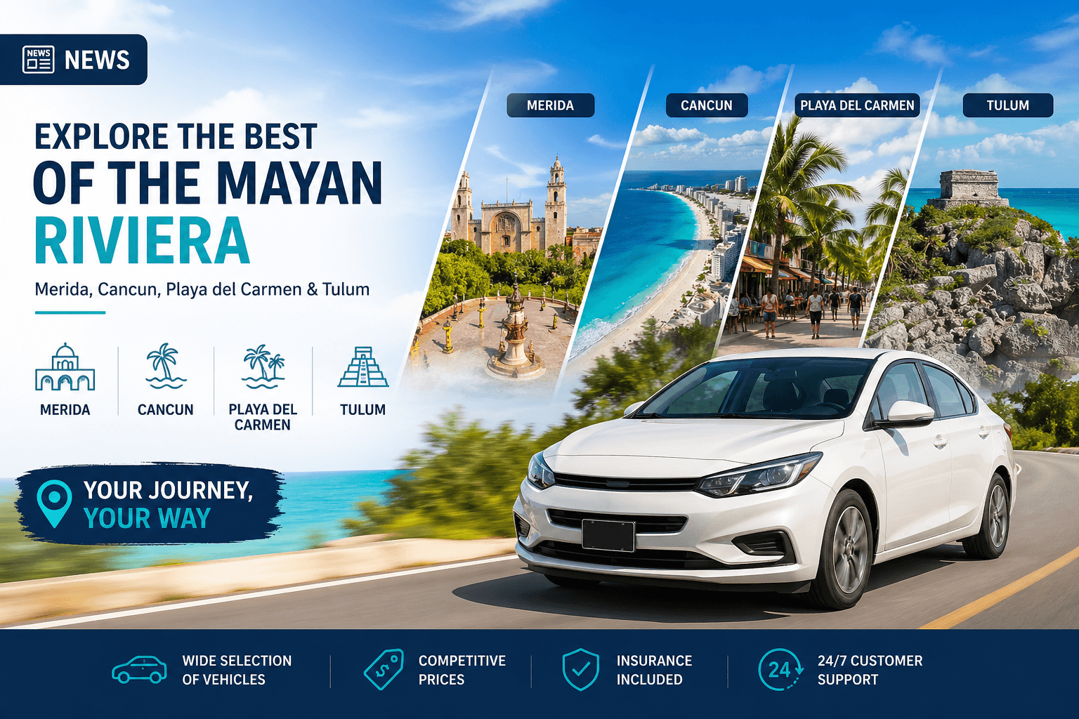 Latest Travel & Car Rental News in Cancun, Playa del Carmen, Tulum and Mérida